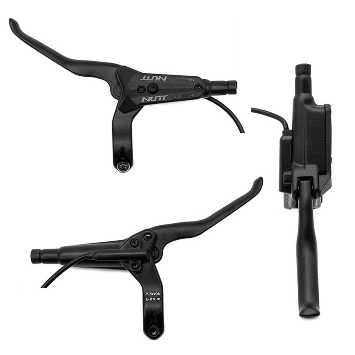 Kit de freno hidráulico negro Y5 Delantero L trasero R [NUTT] - Imagen 5