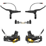 Kit de freno hidráulico negro Y5 Delantero L trasero R [NUTT]