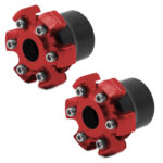 Protector decorativo anticaídas para eje motor o llanta EWTB-006 rojo