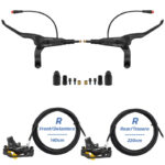 Kit de freno hidráulico negro Y5 Delantero R trasero R [NUTT] - Imagen 2