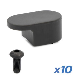 Gancho guardabarros trasero negro para Ninebot Max G30 pack de 10