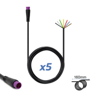 Conector waterproof 8mm 7 pin - 5M