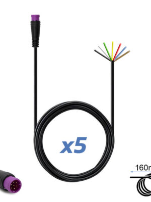 Conector waterproof 8mm 7 pin - 5M