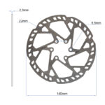 Disco de freno EWD004 - 140mm (2,3mm de grosor) - Imagen 2