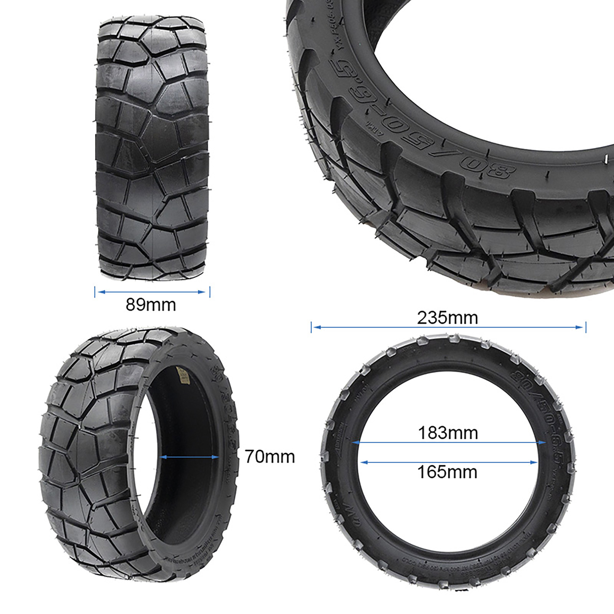 Neumático tubeless offroad 80/50-6,5 EWHEEL RHINOTRACK - Imagen 2