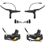 Kit de freno hidráulico negro Y5 Delantero L trasero L [NUTT]