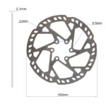 Disco de freno EWD004 - 160mm (2,3mm de grosor) - Imagen 2