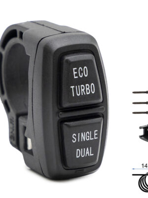 Botonera ECO TURBO SINGLE DUAL - 1,5m - conector SM