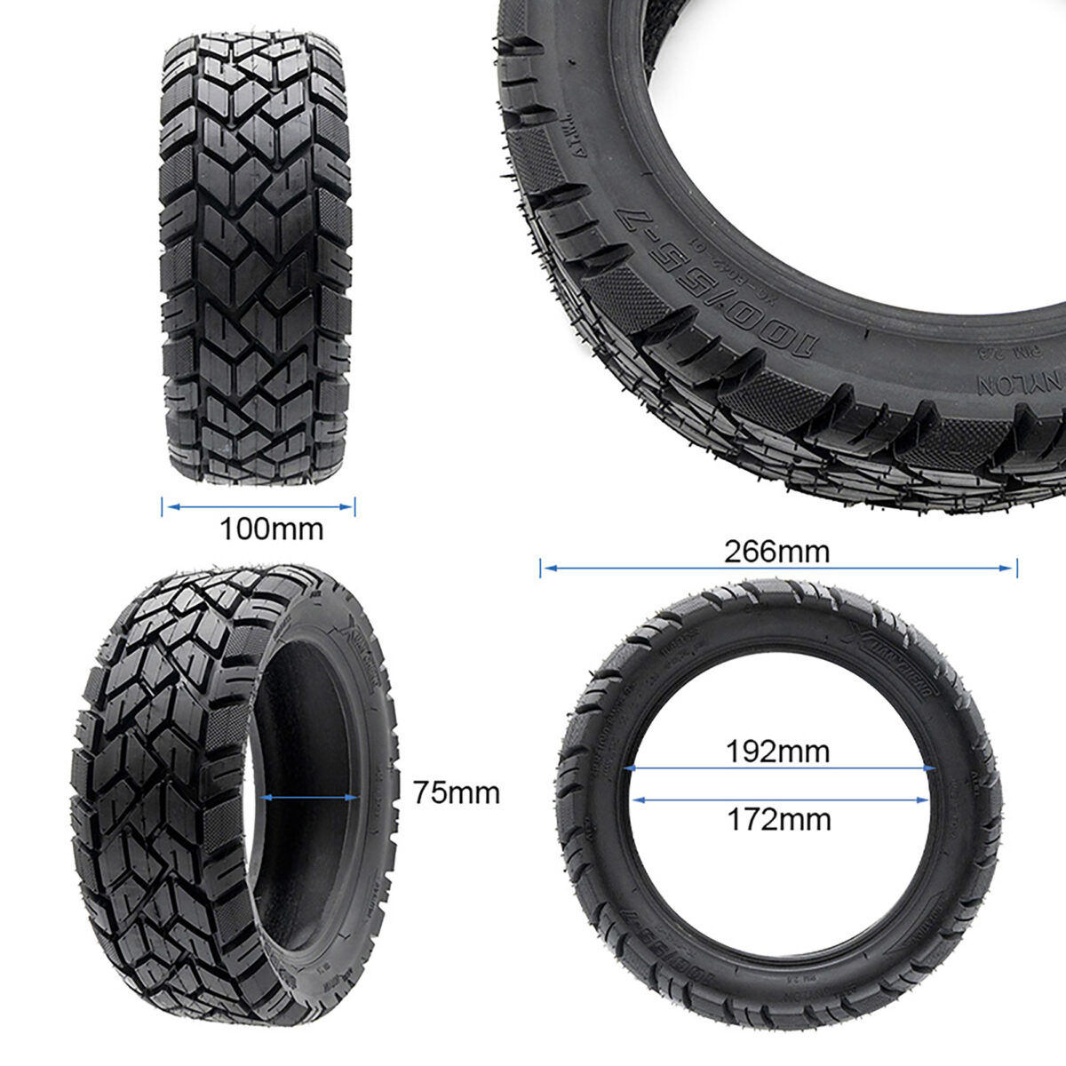 Neumático tubeless Offroad 100/55-7 Xuancheng - Imagen 2