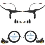 Kit de freno hidráulico negro Y5 Delantero R trasero L [NUTT] - Imagen 4