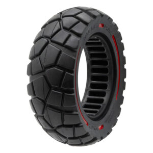 Rueda maciza 9x3-5,5 línea roja-negra [Amitor]