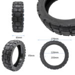 Ewheel neumático tubeless 12x3 CY416 con gel Yuanxing para patinete eléctrico resistente antipinchazos - Imagen 2