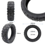Ewheel neumático tubeless 12x3 CY416 Yuanxing para patinete eléctrico resistente antipinchazos - Imagen 2