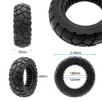 Rueda maciza 9x3-5,5 línea negra [Amitor] - Imagen 2