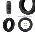 Neumático tubeless offroad 10x2,75-6,5 [Xuancheng] para patinete eléctrico - Imagen 2
