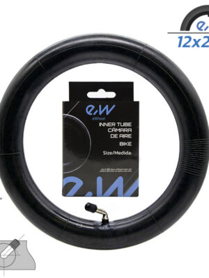 Cámara de aire 12x (1,75 /2 /2,125) VC 65x65º Ewheel