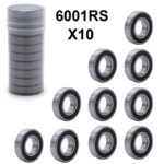 Rodamiento de bolas 6001RS 10 uds para patinete eléctrico