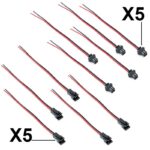 Conector SM 2 pin con cable 22 AWG - 5M/5H - Imagen 2