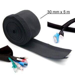 Funda de tela para cables 5M - 30mm diametro