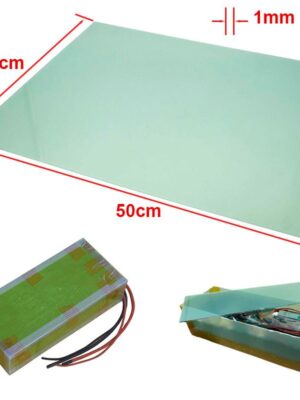 Plancha fibra de vidrio 50x40cm 1mm