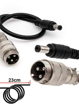 Adaptador aéreo GX16 a DC55x25