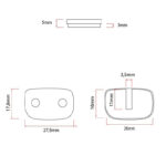 Pastilla de freno RS003-C cerámica [Ewheel] - 2 juegos para patinete eléctrico - Imagen 4