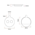 Pastilla de freno CT005-C cerámica [Ewheel] - 2 juegos compatibles con múltiples patinetes eléctricos - Imagen 4