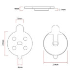 Pastilla de freno CT001-C cerámica para NIU [Ewheel] - 2 juegos patinete eléctrico - Imagen 4