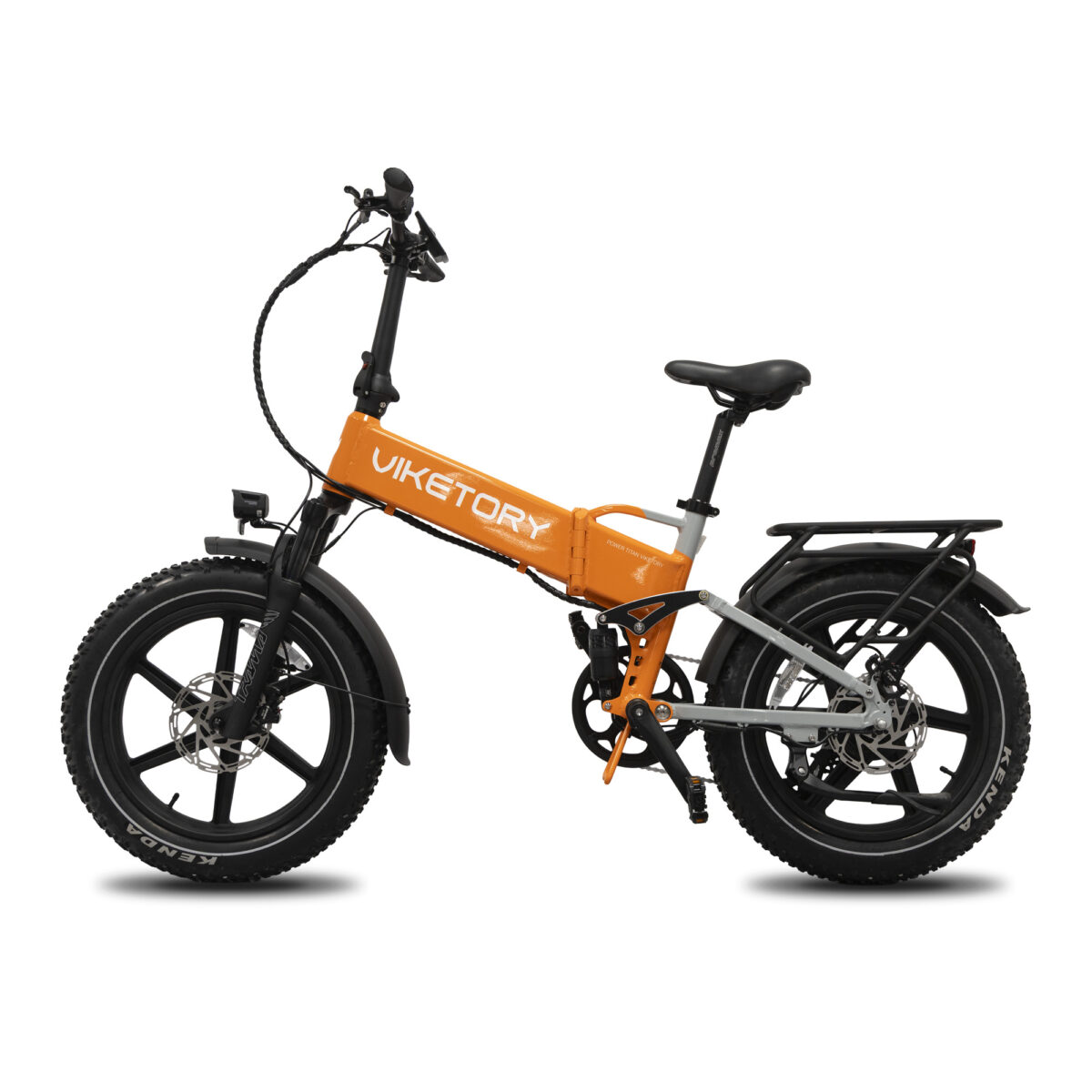 BRAVE ebike fatbike plegable-Naranja/Gris - Imagen 2