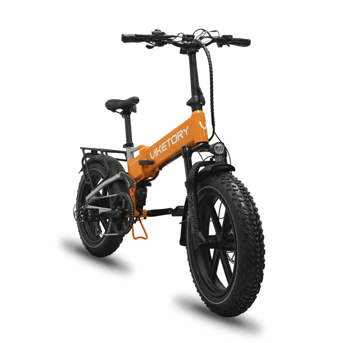 BRAVE ebike fatbike plegable-Naranja/Gris - Imagen 3