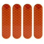 Adhesivo reflectante naranja para horquilla Ninebot serie F y D - 4uds - Imagen 2
