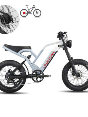 NAVY ebike FATBIKE Azul naval/Blanco