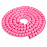 RiuScooter Organizador de Cables en Espiral, Protector de Cable Rosa, Envoltura Flexible para Gestión de Cables, s, Rosa