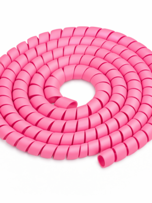 RiuScooter Organizador de Cables en Espiral, Protector de Cable Rosa, Envoltura Flexible para Gestión de Cables, s, Rosa