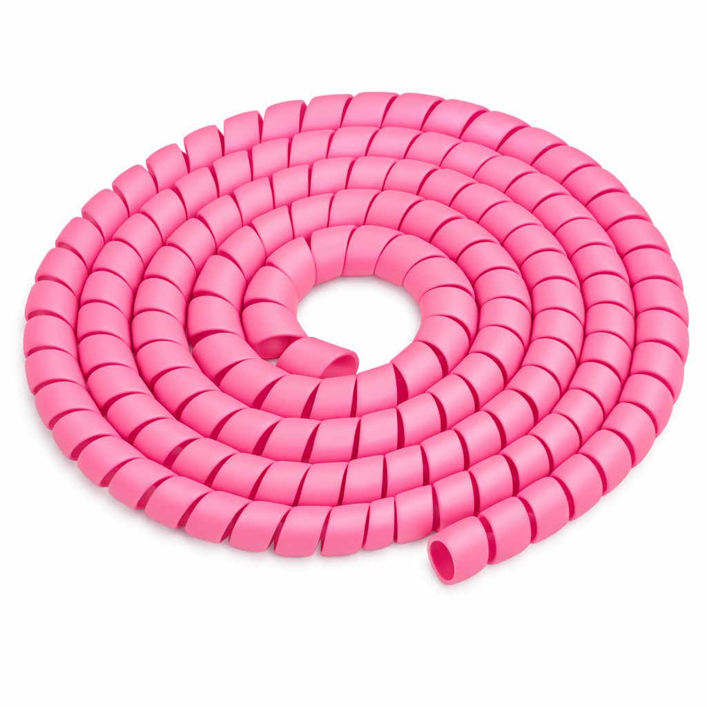 RiuScooter 33 PM RiuScooter Organizador de Cables en Espiral, Protector de Cable Rosa, Envoltura Flexible para Gestión de Cables, s, Rosa - Imagen 1