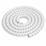 RiuScooter Organizador de Cables en Espiral, Funda Protectora para Cables de , Blanco