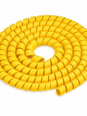 RiuScooter Manga Espiral Organizadora de Cables Plástico Resistente, Amarillo