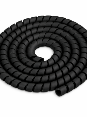 RiuScooter Organizador de Cables en Espiral, Manga Protectora Negro