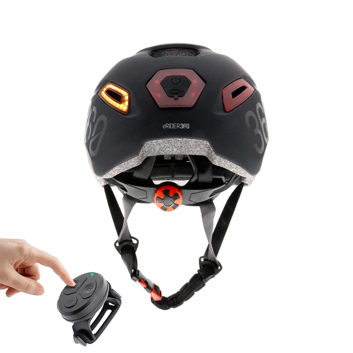 Casco CP02 con intermitente negro talla única - Imagen 5