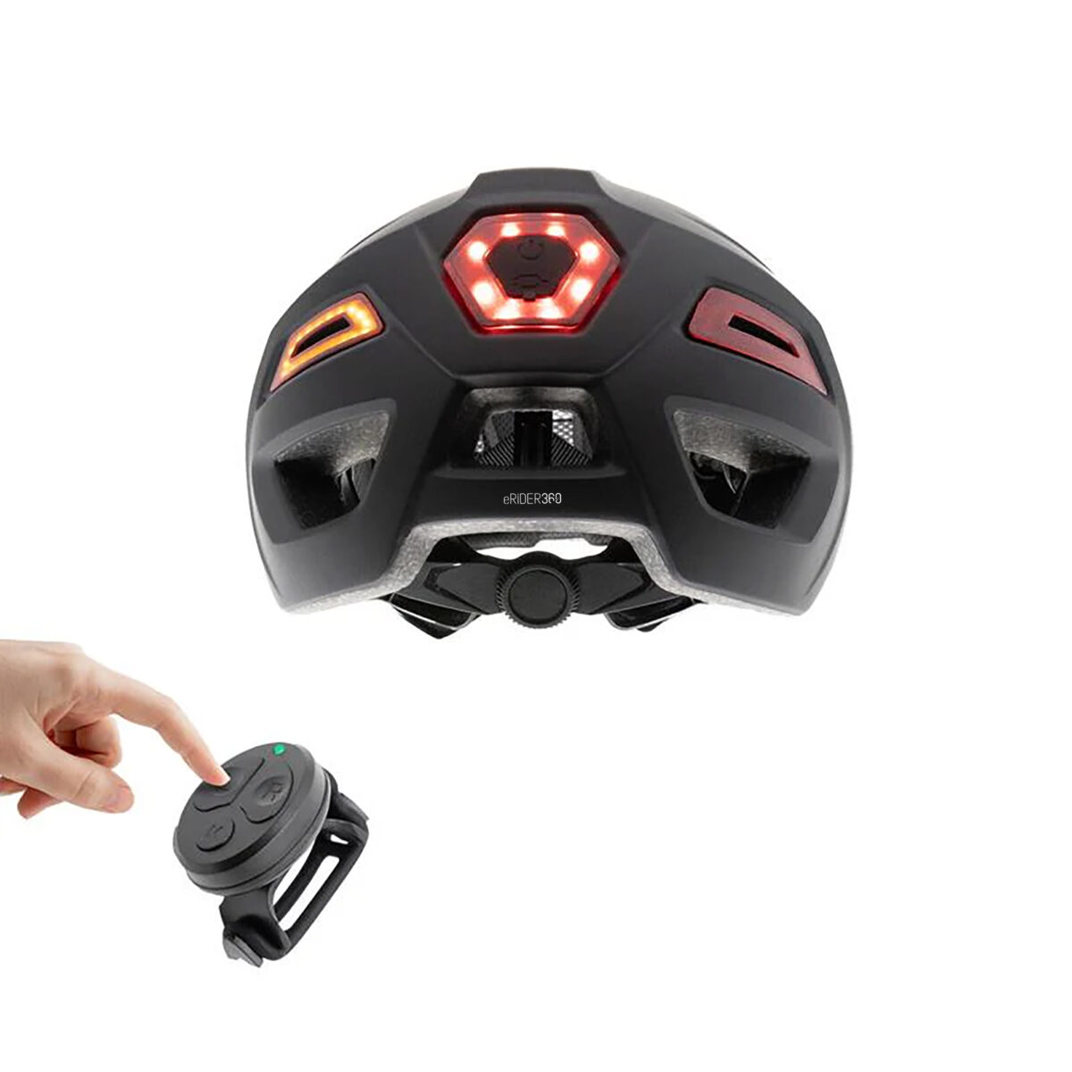 Casco CP04 negro con intermitente - Imagen 5