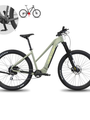 ZHEPIR +Plus ebike MTB Verde militar