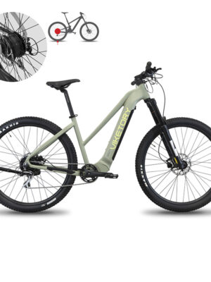 ZHEPIR ebike MTB verde militar