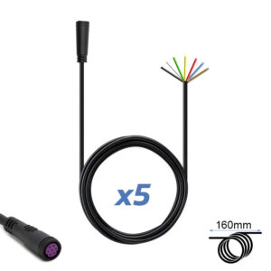 Conector waterproof 8mm 7 pin