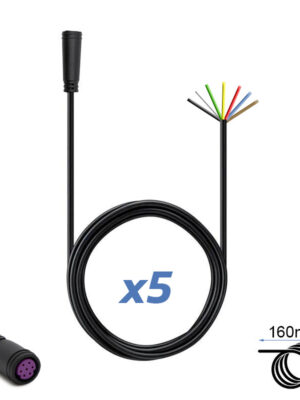 Conector waterproof 8mm 7 pin