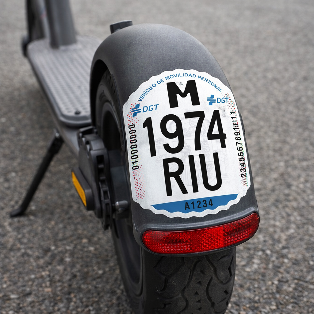 Matrícula DGT Homologada para Patinete Eléctrico (VMP) - Imagen 7