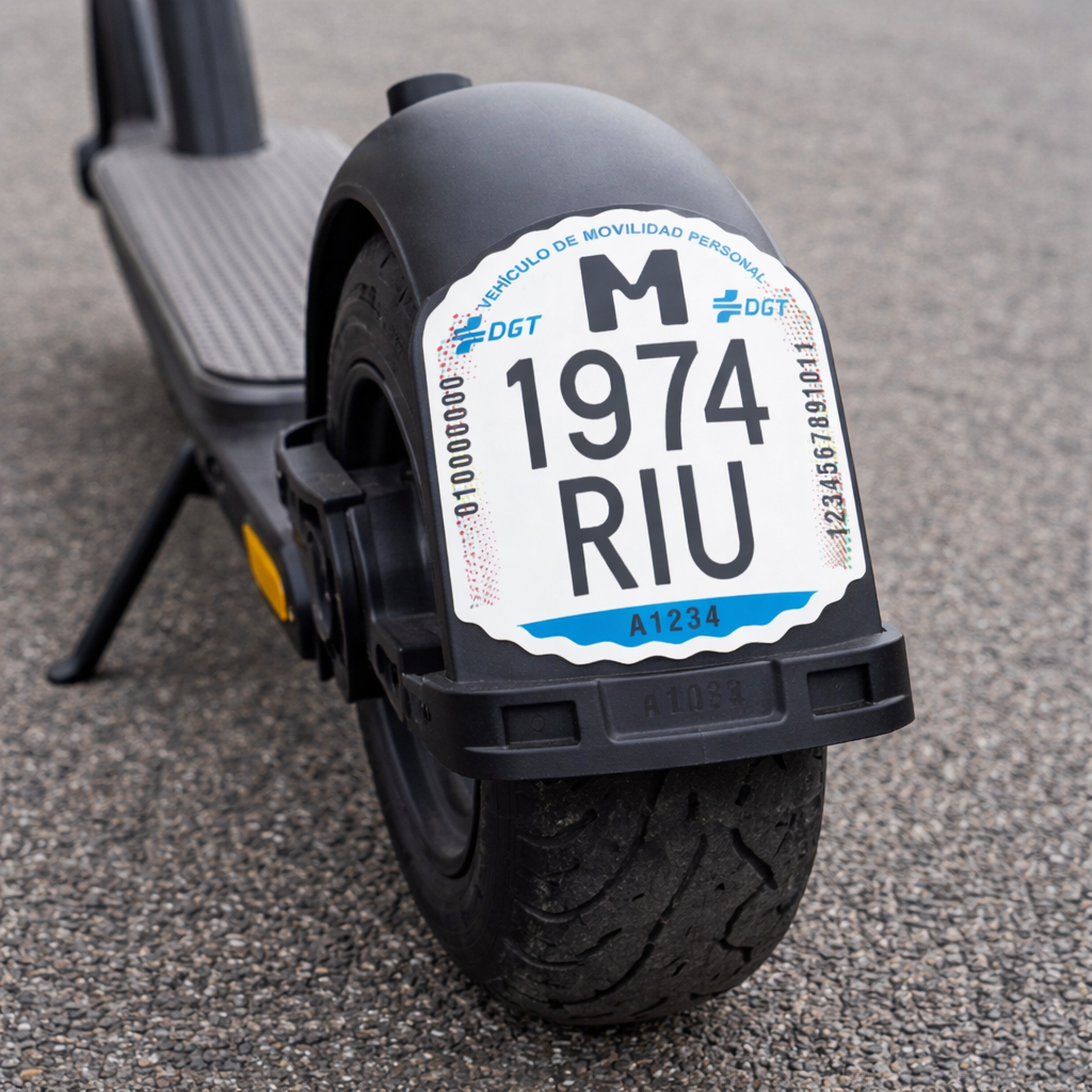 Matrícula DGT Homologada para Patinete Eléctrico (VMP) - Imagen 5
