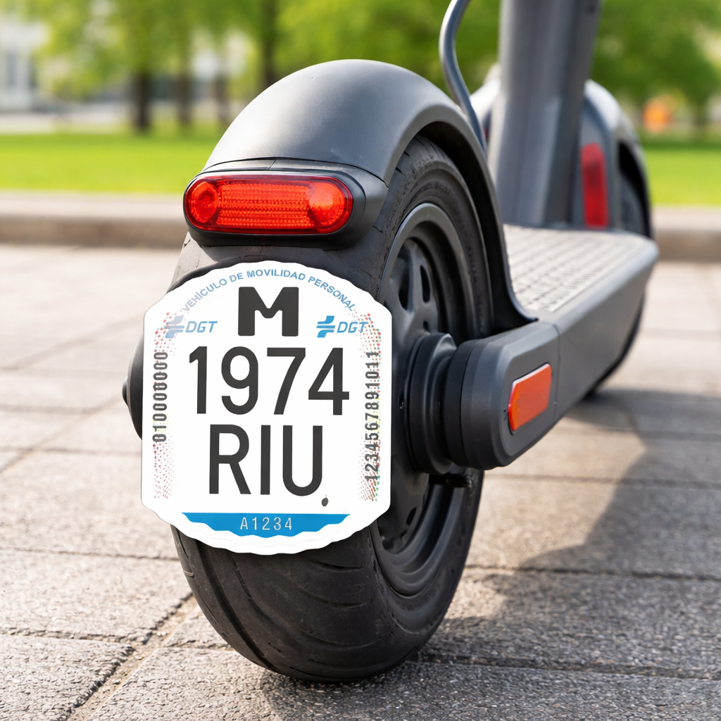 Matrícula DGT Homologada para Patinete Eléctrico (VMP) - Imagen 4