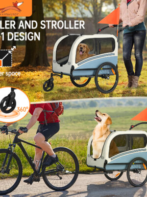 Colgador para perros XXL 2 en 1 con soporte para colgar, reflectores y correas reflectantes, con soporte universal, luces de seguridad, barra inclinada, hasta 50 kg