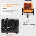 Colgador para niños y carrito para niños 2 en 1 con Federung, colgador para niños de 1 a 2 niños, función de jogging, barra de apoyo, cesta de almacenamiento - Imagen 4