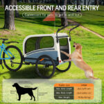 Colgador para perros XXL 2 en 1 con soporte para colgar, reflectores y correas reflectantes, con soporte universal, luces de seguridad, barra inclinada, hasta 50 kg - Imagen 5